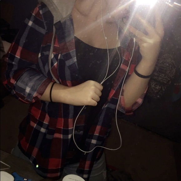 🍁Rue 21 Hooded Flannel - Picture 9 of 9